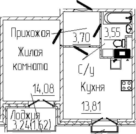 Купить однокомнатную квартиру на вторичке у метро Парнас в Сертолове. Вариант № 8337736, 0, площадь -  квм, цена 7291176 рублей