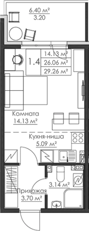 Купить квартиру в новостройках в ЖК Малая Финляндия в Выборге. Вариант № 6868277, 0, площадь -  квм, цена 5800000 рублей