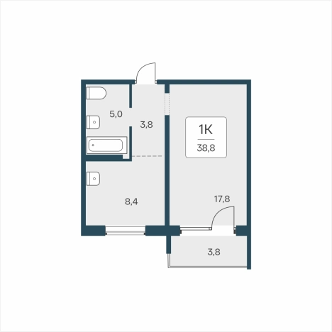 Купить однокомнатную квартиру в ЖК Цветной Бульвар в Новосибирске. Вариант № 9875014, 0, площадь -  квм, цена 6080000 рублей