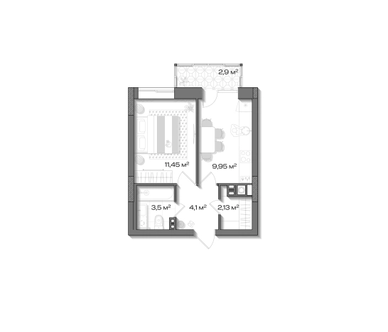 Купить квартиру в Шлиссельбурге. Вариант № 8937397, 0, площадь -  квм, цена 4912000 рублей