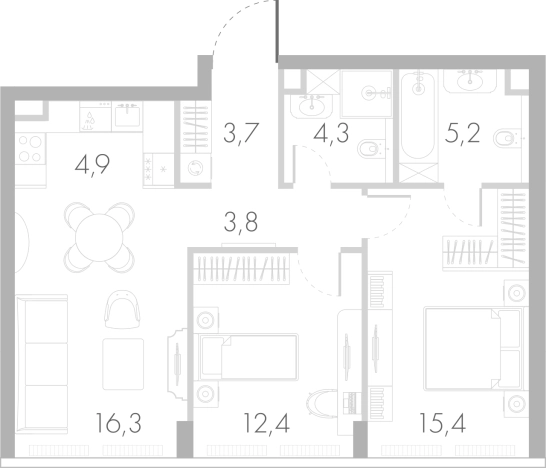 Купить квартиру на улице Кутузовский проезд в Москве. Вариант № 74804, 0, площадь - квм, цена 48671878.0000 рублей