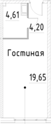 Купить Студию в новостройках на улице проспект Большевиков в Санкт-Петербурге. Вариант № 7596368, 0, площадь -  квм, цена 5844860 рублей