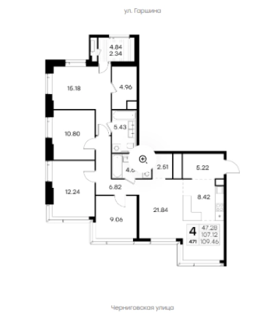 Купить квартиру в ЖК Glorax Черниговская в Нижнем Новгороде. Вариант № 3593243, 0, площадь -  квм, цена 37449999 рублей