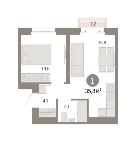 Купить однокомнатную квартиру в новостройках в ЖК Метроном в Москве. Вариант № 8468153, 0, площадь -  квм, цена 17870000 рублей