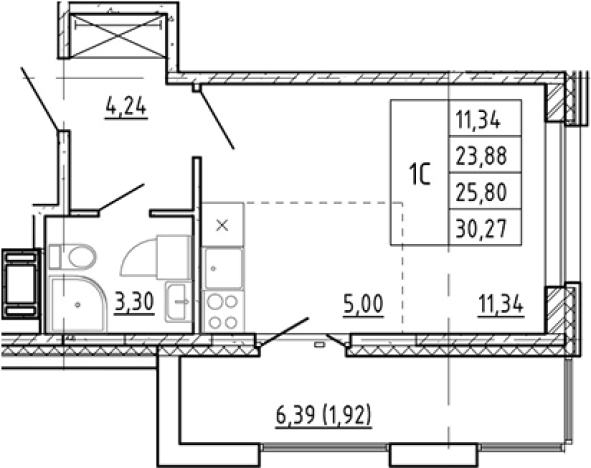 Купить квартиру в ЖК Полис Новоселье в Ленинградской области. Вариант № 7267919, 0, площадь -  квм, цена 4788888 рублей