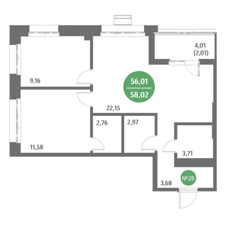 Купить трехкомнатную квартиру в ЖК Стрижи в Приморском крае. Вариант № 10290398, 0, площадь -  квм, цена 9761000 рублей