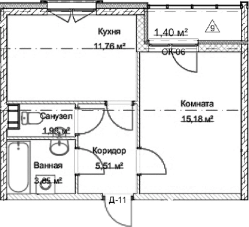Купить однокомнатную квартиру в ЖК Дом На Большом Смоленском в Санкт-Петербурге. Вариант № 9105455, 0, площадь -  квм, цена 14408000 рублей