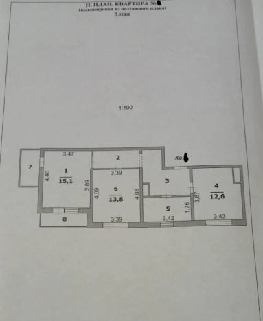 . Вариант № 25143, 30, площадь - 60.3 квм, цена 8000000 рублей