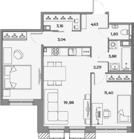 Купить трехкомнатную квартиру в Всеволожске. Вариант № 6249995, 0, площадь -  квм, цена 11100000 рублей