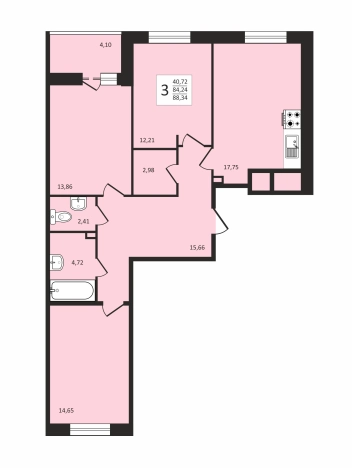 Купить квартиру в новостройках на улице 1-й Коллективный проезд в Владимире. Вариант № 106793, 0, площадь -  квм, цена 12190920 рублей