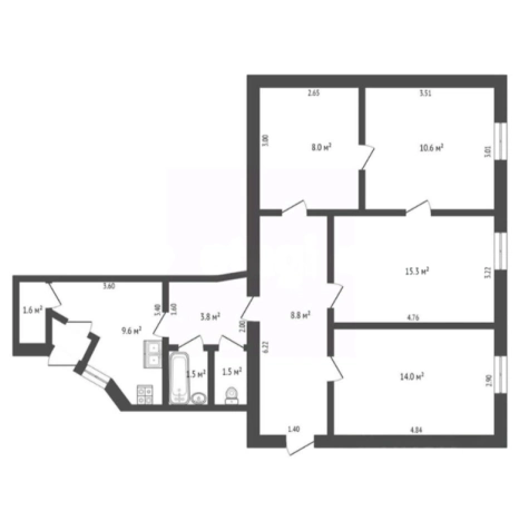 Купить трехкомнатную квартиру в районе Кировский в Ростове-на-Дону. Вариант № 2730301, 1, площадь -  квм, цена 5800000 рублей