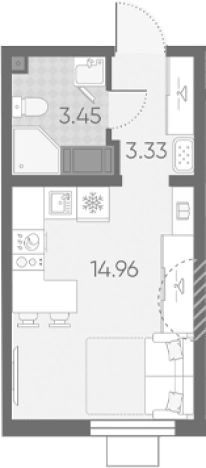Купить Студию у метро Автово в Санкт-Петербурге. Вариант № 6890206, 0, площадь -  квм, цена 7037868 рублей