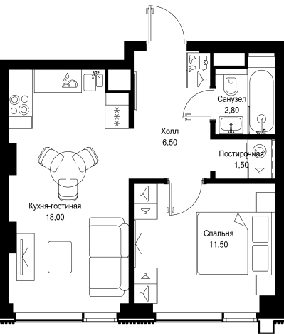 Купить квартиру в районе Покровское-Стрешнево в Москве. Вариант № 156397, 0, площадь -  квм, цена 19787300 рублей