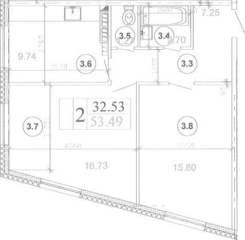 Купить квартиру в новостройках в Гатчине. Вариант № 5550623, 0, площадь -  квм, цена 9423862 рублей