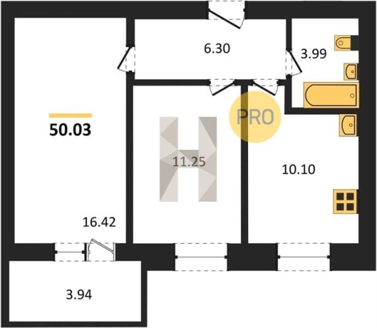 Купить двухкомнатную квартиру на улице Ворошилова в Ижевске. Вариант № 75159, 0, площадь -  квм, цена 5218129 рублей