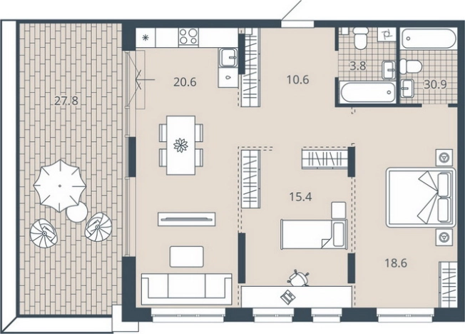 Купить двухкомнатную квартиру в ЖК Жилой комплекс "Scala city" в Пензе. Вариант № 9678925, 0, площадь -  квм, цена 13635000 рублей