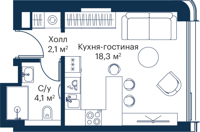 Купить Студию в СЗАО в Москве. Вариант № 144160, 0, площадь -  квм, цена 15170159 рублей