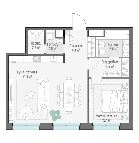 Купить трехкомнатную квартиру на улице проспект Генерала Дорохова в Москве. Вариант № 169239, 0, площадь -  квм, цена 53730000 рублей