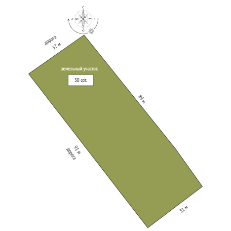 Купить земельный участок в Владимире. Вариант № 3155308, 26, площадь -  квм, цена 680000 рублей