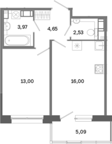 Купить квартиру в новостройках у метро Обводный Канал в Санкт-Петербурге. Вариант № 6260445, 0, площадь -  квм, цена 19444645 рублей