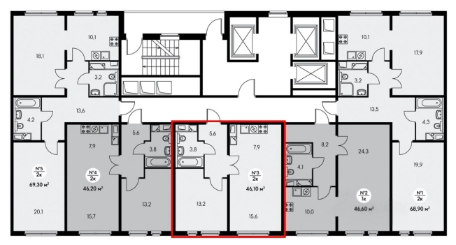 Купить квартиру в Москве. Вариант № 8700909, 8, площадь - квм, цена 15699000 рублей
