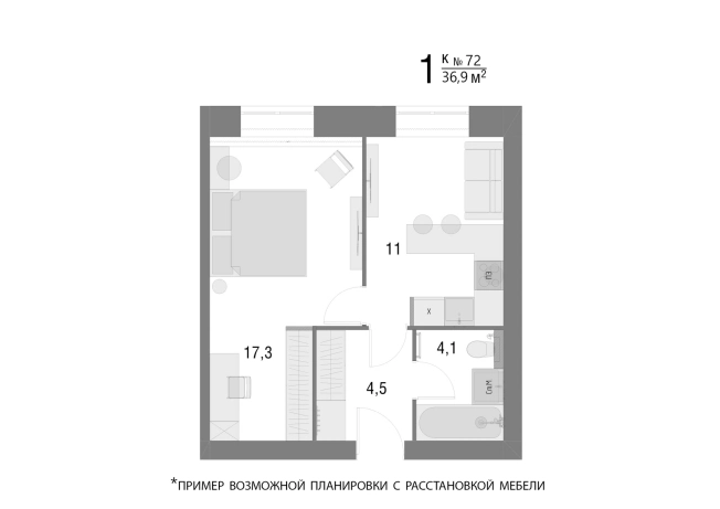 Купить квартиру в новостройках в Вологодской области. Вариант № 126332, 0, площадь -  квм, цена 3394800 рублей