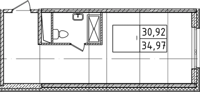 Купить Студию у метро Ладожская в Санкт-Петербурге. Вариант № 8993671, 0, площадь -  квм, цена 7646015 рублей