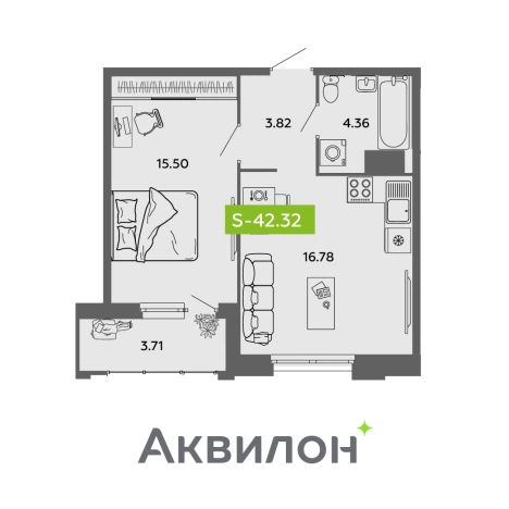 Купить квартиру в Архангельске. Вариант № 8218450, 1, площадь -  квм, цена 7078297 рублей