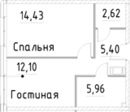 Купить однокомнатную квартиру у метро Улица Дыбенко в Санкт-Петербурге. Вариант № 9327451, 0, площадь -  квм, цена 7576506 рублей