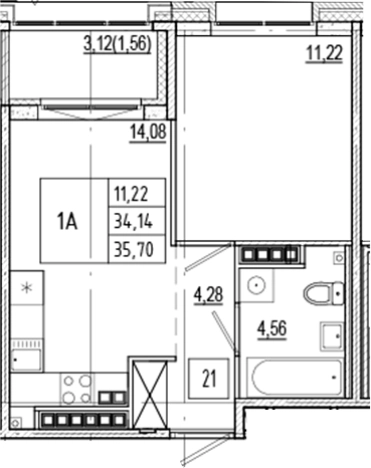 Купить двухкомнатную квартиру в новостройках в ЖК Ranta Residence в Санкт-Петербурге. Вариант № 6052672, 0, площадь -  квм, цена 16779001 рублей