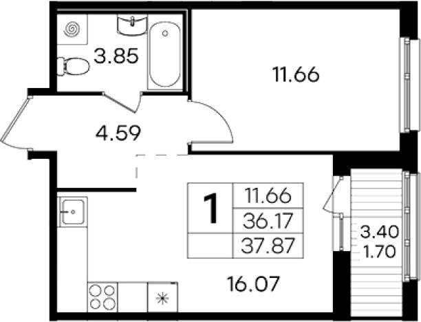 Купить двухкомнатную квартиру в ЖК GloraХ Парголово в Санкт-Петербурге. Вариант № 4806855, 0, площадь -  квм, цена 8769999 рублей