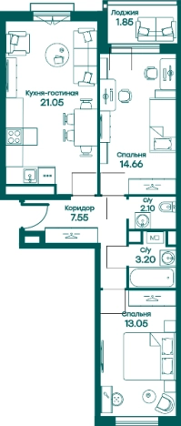 Купить трехкомнатную квартиру в Одинцове. Вариант № 78171, 0, площадь - квм, цена 11080615 рублей