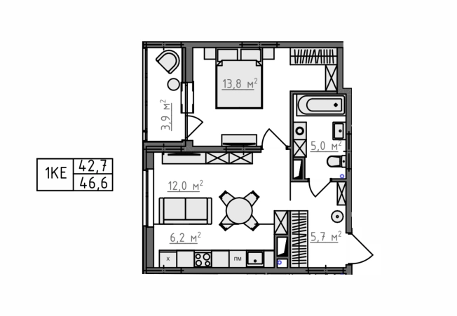 Купить квартиру в ЖК Квартал Новаторов в Владимире. Вариант № 130350, 3, площадь -  квм, цена 4732900 рублей