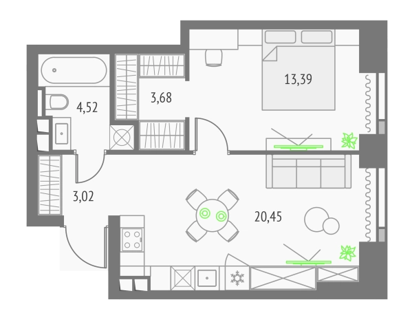Купить однокомнатную квартиру у метро Бутырская  в Москве. Вариант № 151129, 0, площадь -  квм, цена 25836582 рублей