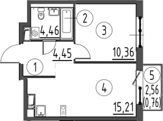 Купить квартиру в ЖК Квартал Торики в Ленинградской области. Вариант № 6712468, 0, площадь -  квм, цена 6452749 рублей