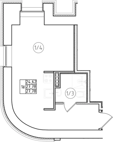 Купить квартиру в новостройках на улице Ивана Фомина в Санкт-Петербурге. Вариант № 6230341, 0, площадь -  квм, цена 6956000 рублей
