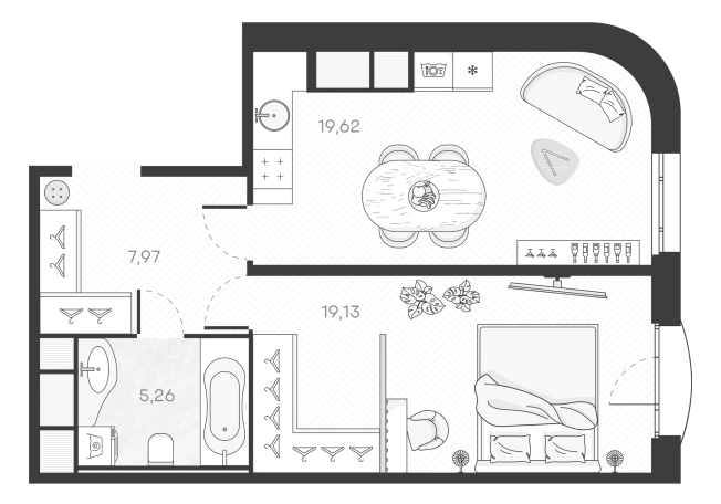 Купить квартиру в новостройках у метро Горный институт в Санкт-Петербурге. Вариант № 5549678, 0, площадь -  квм, цена 23660894 рублей