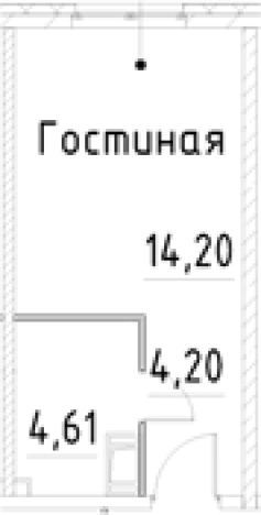 Купить Студию на улице проспект Большевиков в Санкт-Петербурге. Вариант № 7596007, 0, площадь -  квм, цена 4975271 рублей