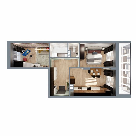 Купить квартиру в новостройках в Коврове. Вариант № 146338, 5, площадь -  квм, цена 5708379 рублей