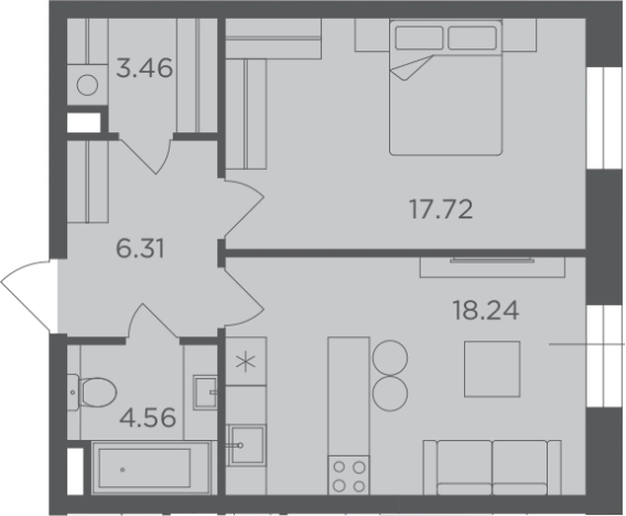 Купить квартиру в ЖК FORIVER в Москве. Вариант № 93193, 0, площадь -  квм, цена 28323328 рублей