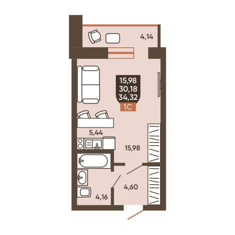 Купить однокомнатную квартиру в новостройках в ЖК Ермак (Новосибирск) в Новосибирске. Вариант № 8881404, 0, площадь -  квм, цена 4950000 рублей