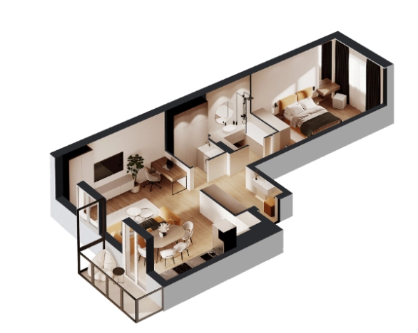 Купить квартиру в новостройках в Калининграде. Вариант № 104851, 1, площадь -  квм, цена 10380000 рублей