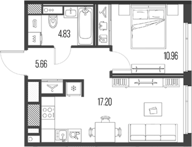 Купить двухкомнатную квартиру в ЖК Legenda Васильевского в Санкт-Петербурге. Вариант № 4837886, 0, площадь -  квм, цена 18985653 рублей