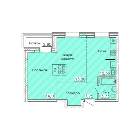 Купить квартиру в Улан-Удэ. Вариант № 160723, 0, площадь -  квм, цена 8351661 рублей