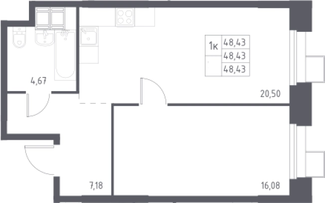 Купить двухкомнатную квартиру в ЖК Тропарево парк в Москве. Вариант № 3582659, 0, площадь -  квм, цена 11680743 рублей