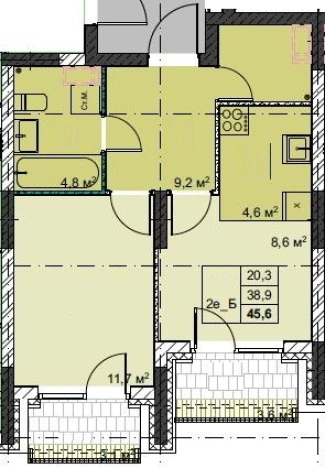Купить двухкомнатную квартиру в Приморском крае. Вариант № 1140744, 0, площадь -  квм, цена 10314720 рублей