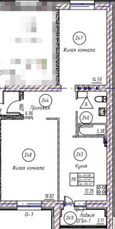 Купить двухкомнатную квартиру в Казани. Вариант № 139900, 0, площадь -  квм, цена 6291264 рублей