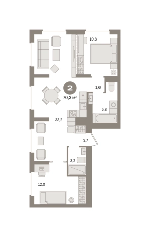 Купить двухкомнатную квартиру в ЖК Первый квартал. Вторая очередь в Московской области. Вариант № 8587117, 0, площадь -  квм, цена 13170000 рублей