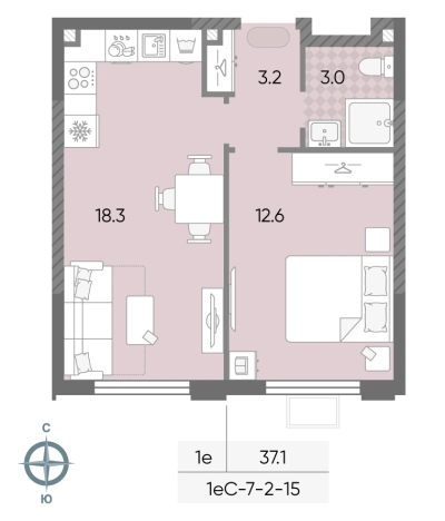 Купить однокомнатную квартиру в новостройках у метро Боровское шоссе в Москве. Вариант № 10331022, 0, площадь -  квм, цена 14019348 рублей