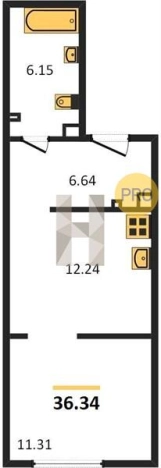Купить Студию в новостройках в ЖК Сказка в Ижевске. Вариант № 62321, 0, площадь -  квм, цена 2628700 рублей